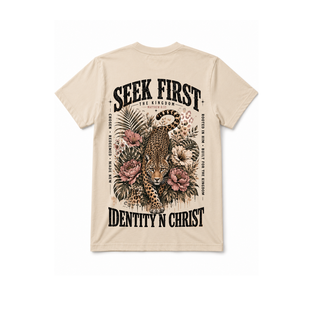 The Seek First Leopard Tee