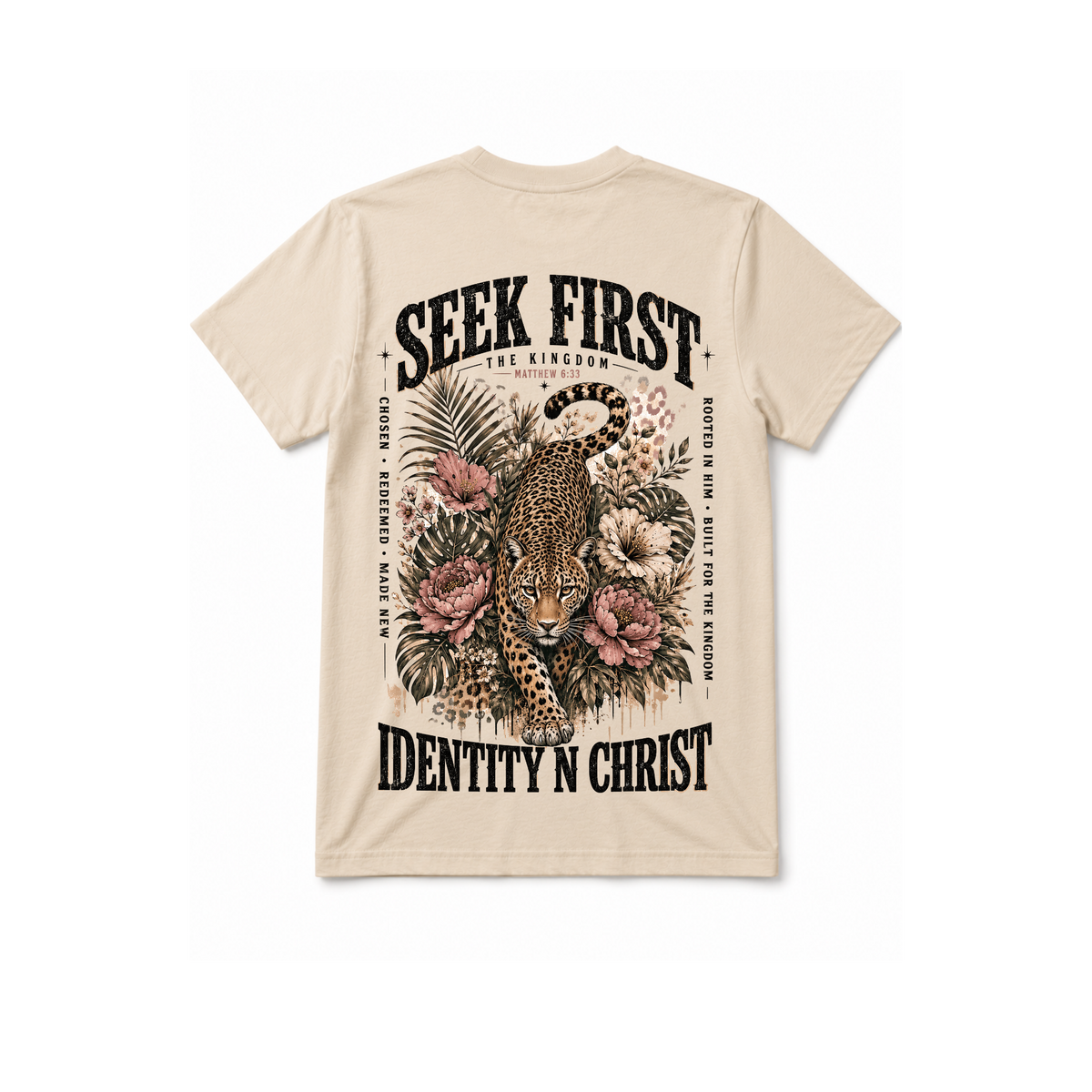 The Seek First Leopard Tee